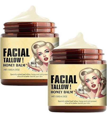 2pcs Beef Tallow For Skin, Cebo De Res Para La Cara, Beef