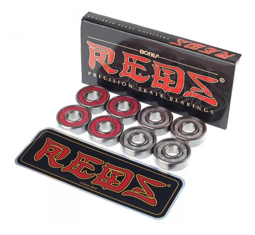 Imagem 3 de 6 de Rolamento Bones Reds Para Skate E Patins Com Nota Fiscal