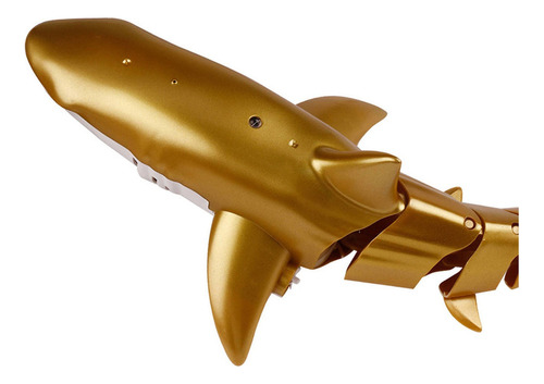 Qw Tubarão Barco Peixe Elétrico Rc Para Brinquedo De Amarelo