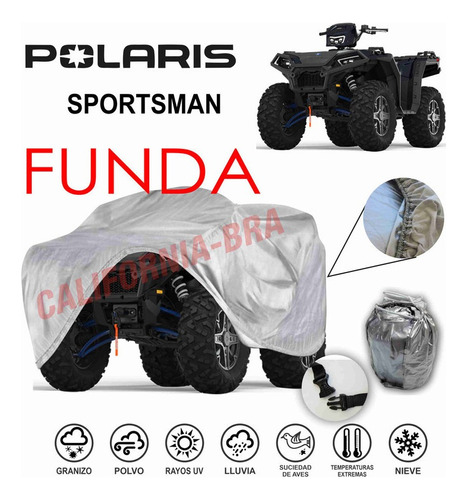 Loneta Cuatrimoto Eua Broche + Ojillos Polaris Sportsman Cg