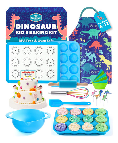 Juego De 14 Piezas Para Hornear Para Ninos, Kit De Cocina De