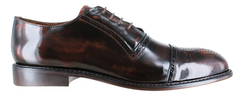 Zapatos Casual Caballero Enzo Frini 705 Camaleón Café Cuero