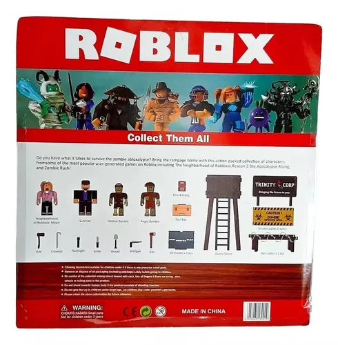 Kit Bonecos Roblox Zumbi Attack Aventura Brinquedos Infantil