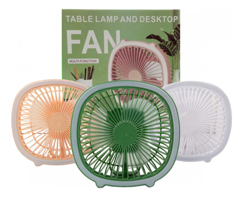 Mini Ventilador Usb Com Luz Led - Ajuste De Marchas Unica