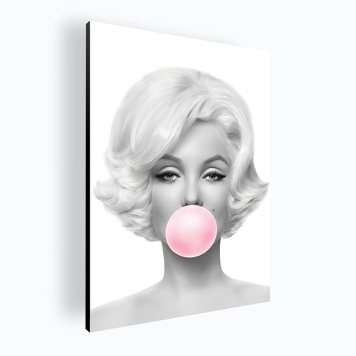 Cuadro Decorativo Poster Marilyn Monroe Chicle 42x60 Mdf