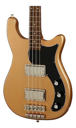 EpiPhone Embassy Bajo Electrico 4 Cuerdas Acabado Del Cuerpo Brillante Color Smoked Almond Metallic Orientación De La Mano Diestro