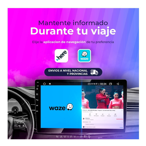 Autoradio Android Carplay Wifi Mitsubishi Lancer 2001-2007