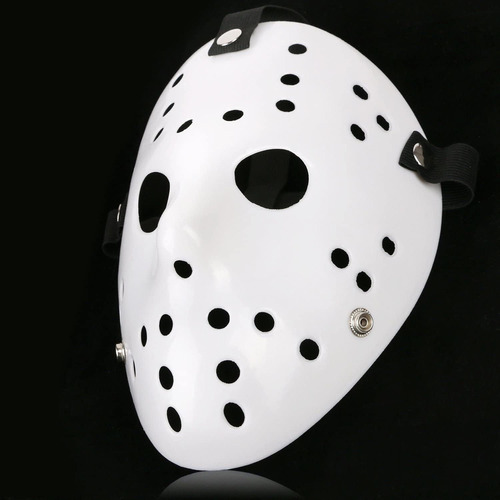 Nuevo Máscara De Halloween Jason, Horror Hockey (blanco