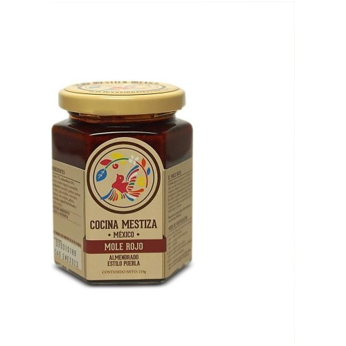 Mole Rojo Almendrado Cocina Mestiza Estilo Poblano 210g