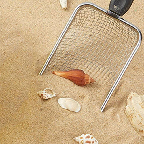Pala De Malla Para Playa, Pala Para Arena Con Mango, Negro