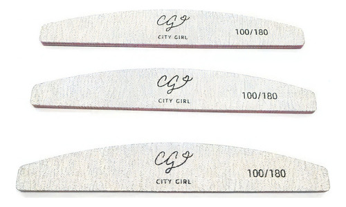 25 Limas 100/180 City Girl Esculpidas Gel Manicuria Calidad