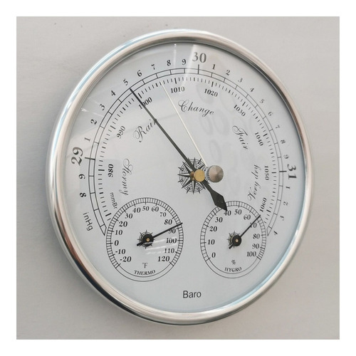 . Lazhu Analog Indoor Thermometer Hygrometer Barometer