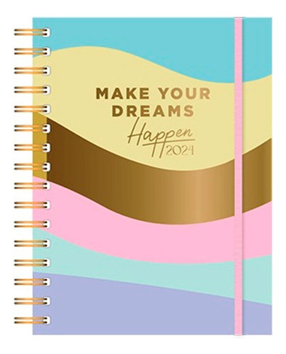 Agenda 10x15 Rainbow 352 Paginas Espiral Colegio Ag24c004