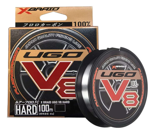 Linha X-braid Ugo V8 Hard Pe N° 3.5 0.307mm 14lb-6,3kg 100m