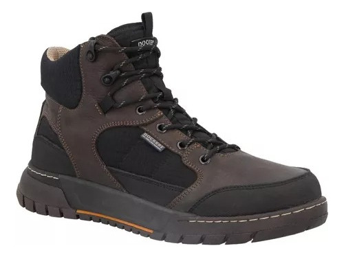 Bota Dockers Caballero Piel De Res Con Textil D2223122 Café