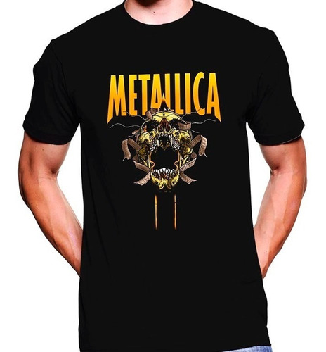 Camiseta Premium Dtg Rock Estampada Metallica 03