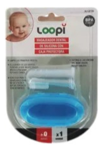Masajeador Dental De Silicona Cepillo Dedal Loopi 8726