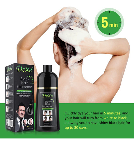 Shampoo Cubre Canas Tinturador Negro Argan 420m