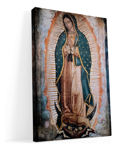 Cuadro Virgen Guadalupe Copia Fiel De Basilica En Lienzo 01