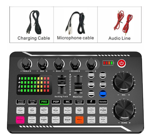 Tarjeta De Sonido F998 Compatible Con Bluetooth, Grabación