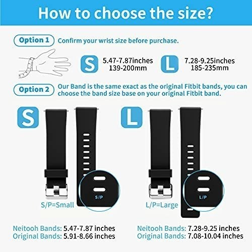 Mallas Para Fitbit Versa/2/lite Negro/gris/azul/blanco ( S)