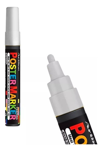 Artline Poster Marker Marcador Blanco De Pintura Acrilica