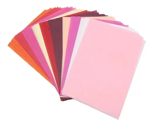 Pack De 120 Hojas De Papel De Seda De Colores, 50x70 Cm, 20 Colores Distintos, Para Manualidades, Decoración Y Envoltorios De Regalos