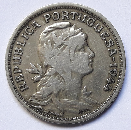 * Portugal. 50 Centavos De 1944. Km# 577