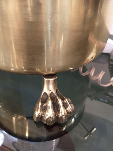 Imagen 6 de 10 de Antigua Lámpara Velador De Bronce Con Base De Calentador