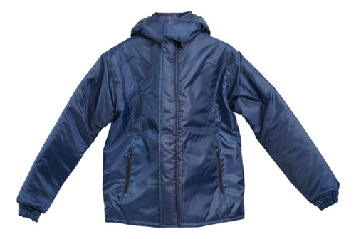 Campera Básica Trucker Impermeable Trabajo Abrigo Unisex Azul Marino L