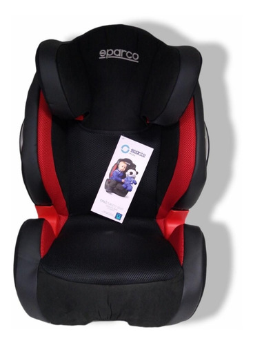 Silla Asiento De Seguridad Para Bebe Marca Sparco Negro/rojo