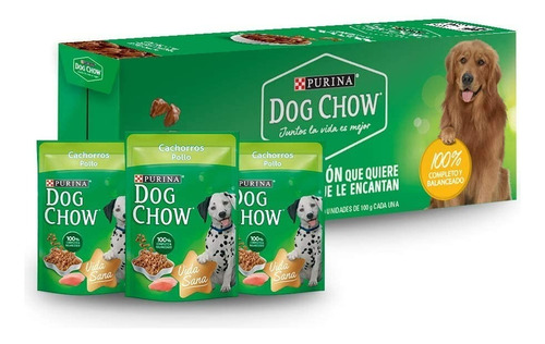 Purina® Dog Chow® Perro Cachorro Sobre Pollo 20x100g