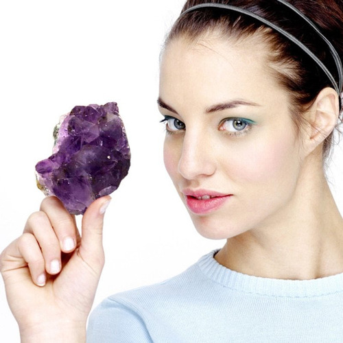 Imagen 4 de 6 de Geodo De Amatista Natural De Ucrania Piedra De Cuarzo De Cri