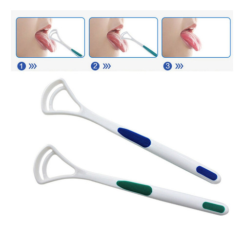 O Scraper Handle Tongue Cleaners Bad Good Breath Brush 5082