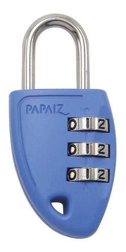 Cadeado Com Segredo Cs23 30mm Zamac Azul Papaiz Cor Azul