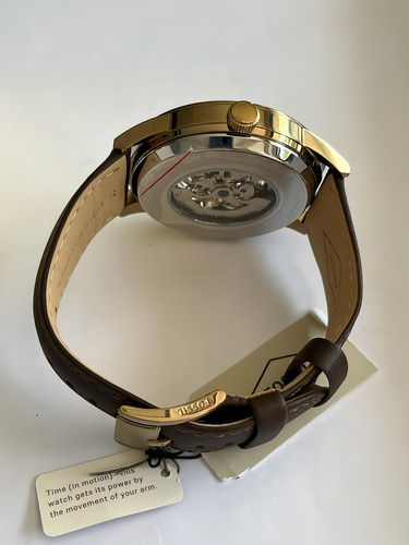 Relógio Fossil Masculino Automatic Marron Bq2382 Imp Usa Cor da correia Marrom Cor do bisel Dourado Cor do fundo Dourado