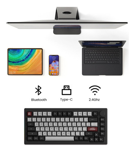 Teclado Mecánico De Akko Drácula Castle 5075b Más 75% Rgb Te