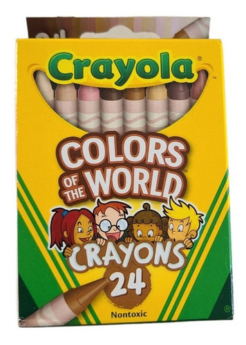 Crayola Crayones 24 Piezas Color Of The World Febo Color variedad