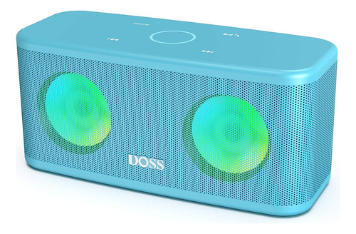 Doss Soundbox Plus - Alto-falante Bluetooth sem fio portátil azul claro 110v