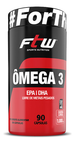 Omega 3 90 Cáps Ftw Oleo de Peixe