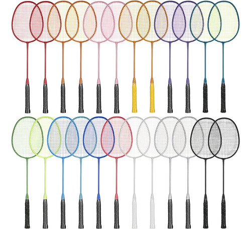 Junkin Paquete De 24 Raquetas De Badminton A Granel, Ligeras