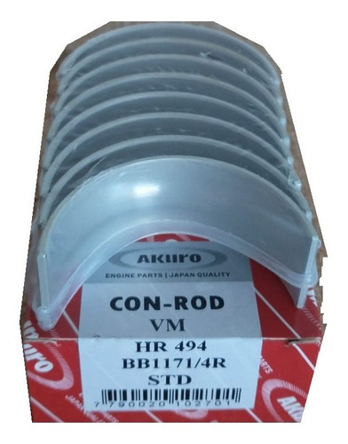 Cojinete De Biela Chrysler Cherokee/dakota 2.5 8v Td 425