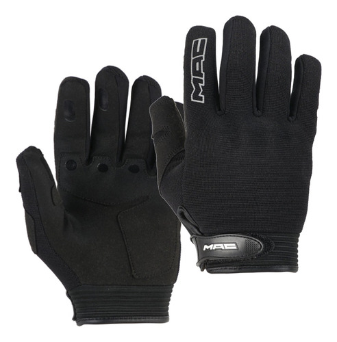 Guantes Moto Con Protecciones Mac Street Negros Um