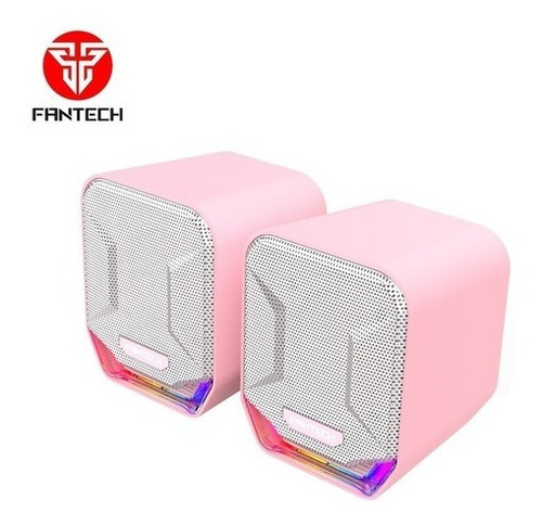 Imagen 2 de 3 de Parlantes Rosado Gamer Pc Escritorio Pink Gs202 Fantech