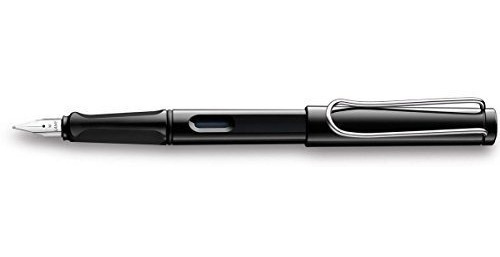 Lamy Safari Negro Brillante Pluma - Punta Fina L19-bk-f