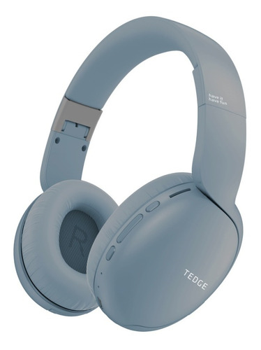 Audífonos Con Diadema Bluetooth Tedge Over-ear Inalámbrico Color Gris