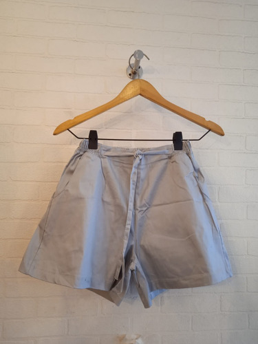 Short De Gabardina Con Lazo Para Mujer Segunda Seleccion