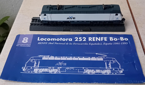 Locomotora Estatica 252 Renfe España 1991 Metal
