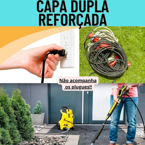 Cabo Pp 2x 0,75mm 10 Metros Reforçado Para Extensao Eletrica