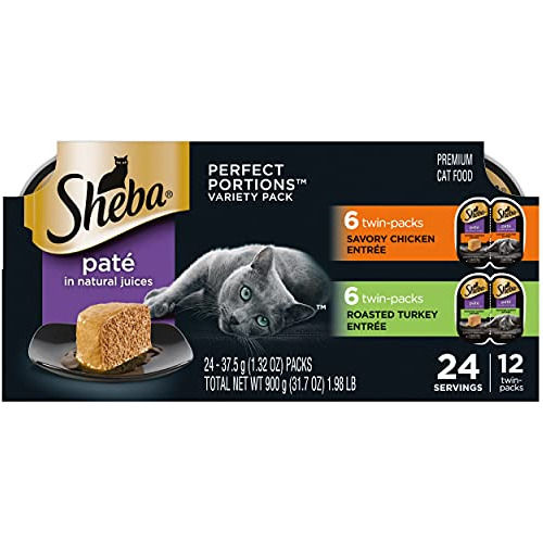 Sheba Wet Cat Food Pate Variety Pack, Savory Chicken B5h4l